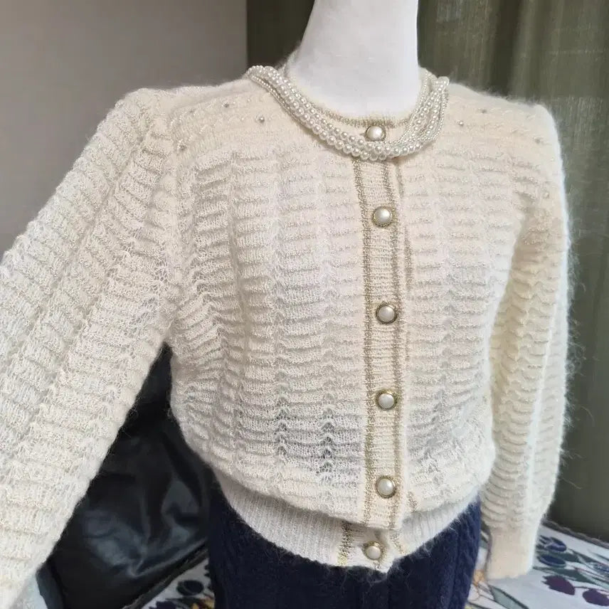 [BUNJANG] Knitting Detail Knit Jacket / [특가] 고퀄라인 니팅디테일  니트자켓