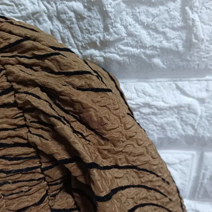 [BUNJANG] Muzak Wave Pattern Long Skirt Brown / muzak. 물결패턴 롱스커트 브라운