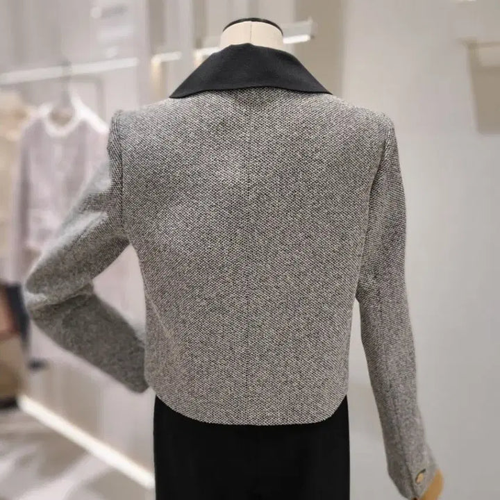 [BUNJANG] It MICHAA Wave Collar Jacket and Skirt Set / 잇미샤 웨이브카라 자켓+스커트 셋업