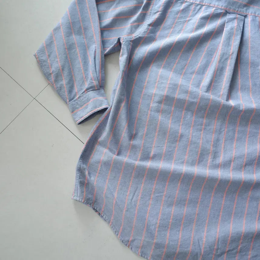 [SOLD OUT] 90s 빈티지 노티카 J-CLASS 스트라이프 옥스포드 셔츠 M