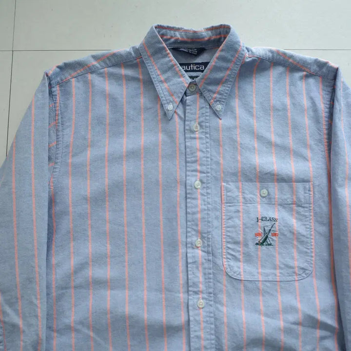 [SOLD OUT] 90s 빈티지 노티카 J-CLASS 스트라이프 옥스포드 셔츠 M