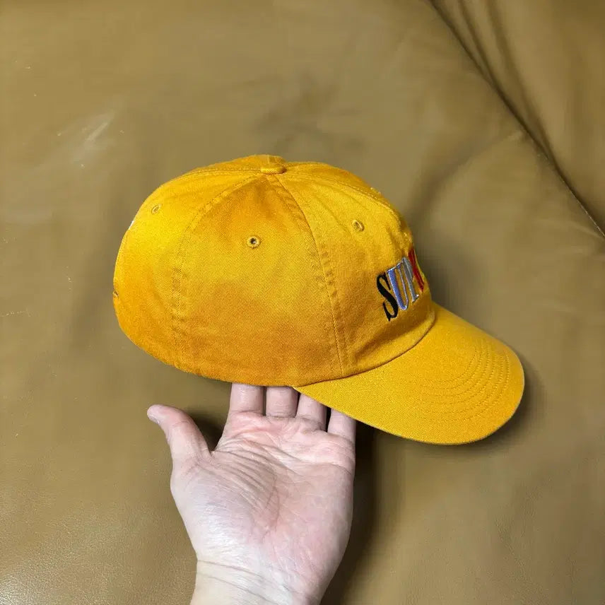 [BUNJANG] 슈프림 6패널 볼캡 모자 멀티 컬러 로고 오렌지 / 슈프림 6패널 볼캡 모자 멀티 컬러 로고 오렌지