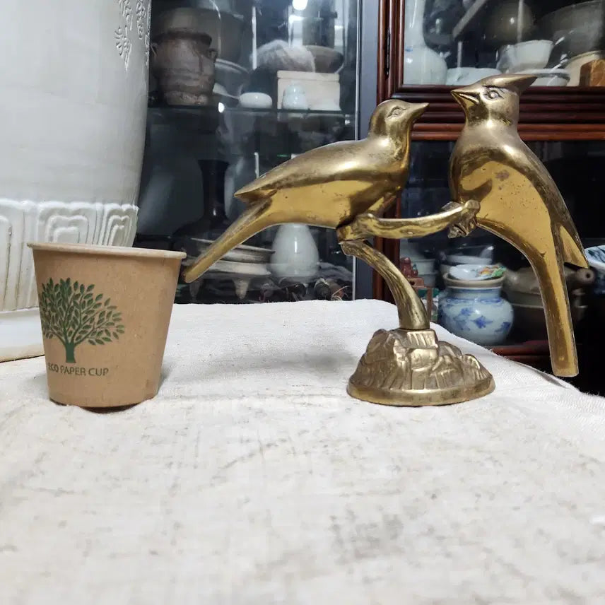 [BUNJANG] Vintage Bronze Parrot Sculpture / 유럽 빈티지동브론즈  앵무새동브론즈