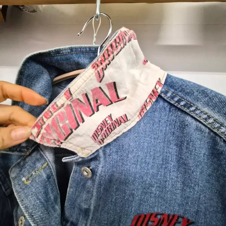 [BUNJANG] Disney Mickey Denim Jacket &amp; Cargo Denim / 디즈니 미키데님야상. 미키 카고데님
