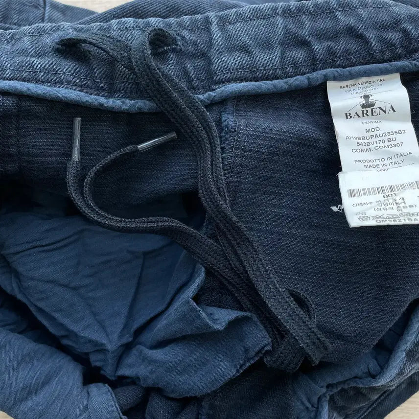 [BUNJANG] Barena Venezia Cotton Banding Pants - Navy / 바레나 베네치아 코튼 밴딩 팬츠 네이비