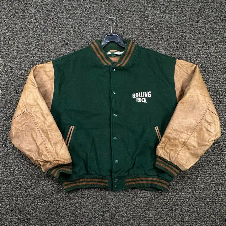 [BUNJANG] Golden Bear Wool Leather Varsity Jacket / 90s made in usa 골든베어 울 레더 바시티 자켓