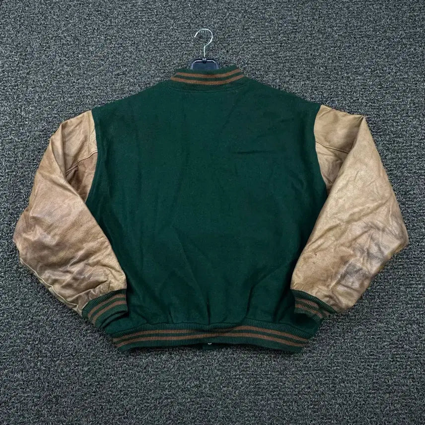 [BUNJANG] Golden Bear Wool Leather Varsity Jacket / 90s made in usa 골든베어 울 레더 바시티 자켓