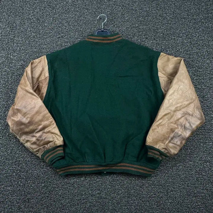 [BUNJANG] Golden Bear Wool Leather Varsity Jacket / 90s made in usa 골든베어 울 레더 바시티 자켓