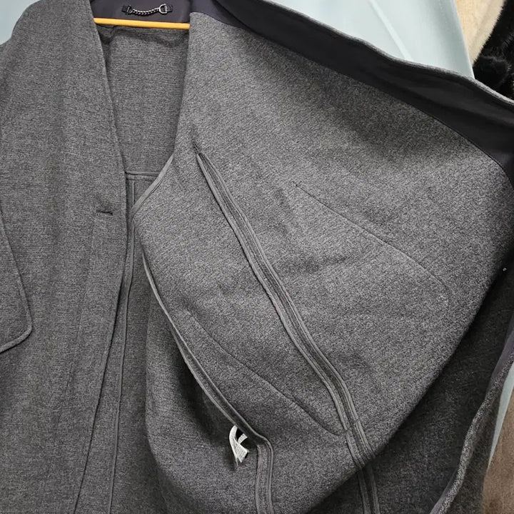 [BUNJANG] System Open Collar Coat / 한섬 시스템 노카라 오픈 코트FREE