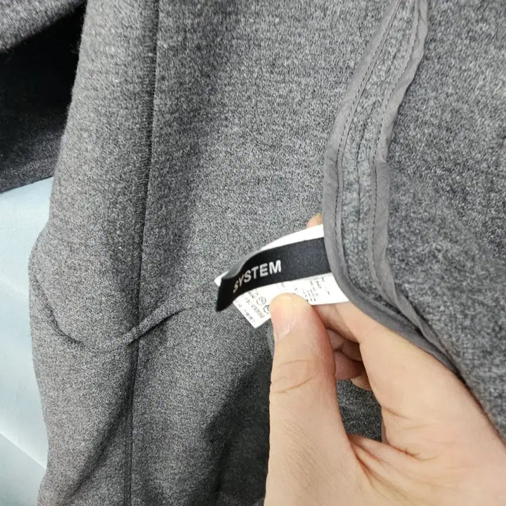 [BUNJANG] System Open Collar Coat / 한섬 시스템 노카라 오픈 코트FREE