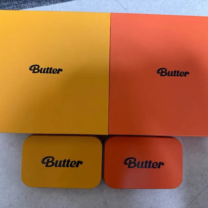 [BUNJANG] BTS Butter Album Yellow/Orange Bundle Set / (풀셋)BTS 버터 앨범 옐로우/오렌지 세트 일괄(포카 포함)