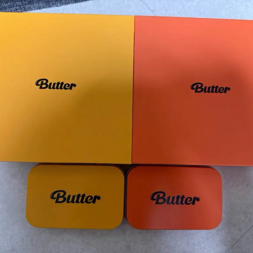 [BUNJANG] BTS Butter Album Yellow/Orange Bundle Set / (풀셋)BTS 버터 앨범 옐로우/오렌지 세트 일괄(포카 포함)