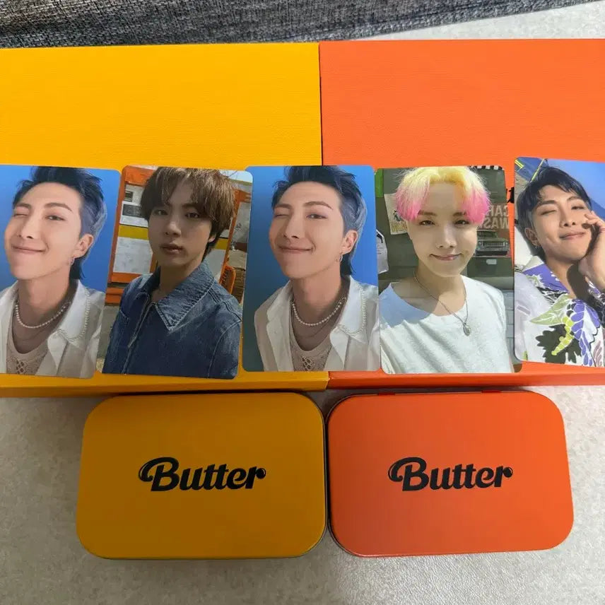 [BUNJANG] BTS Butter Album Yellow/Orange Bundle Set / (풀셋)BTS 버터 앨범 옐로우/오렌지 세트 일괄(포카 포함)