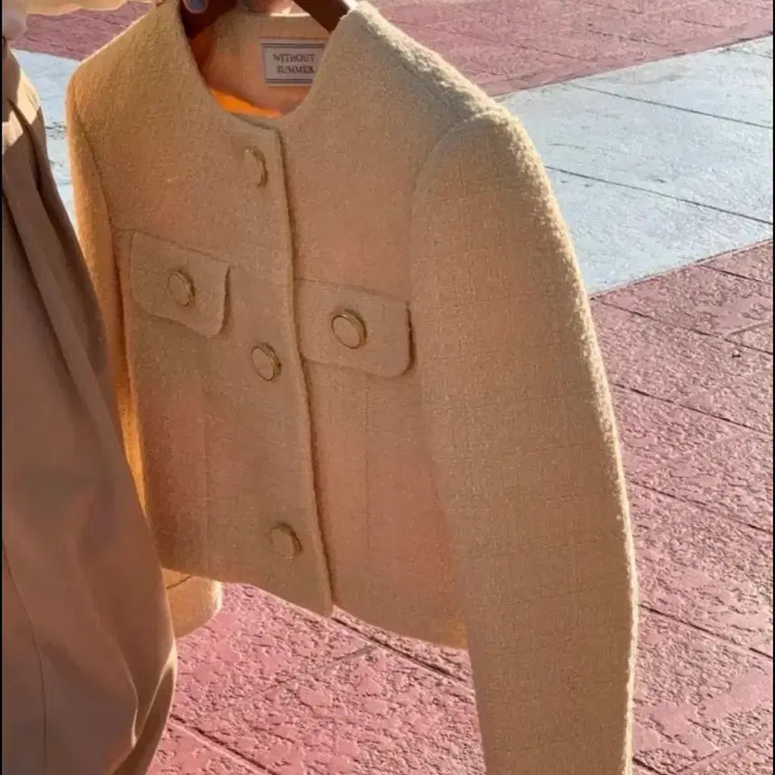 [BUNJANG] WITHOUTSUMMER Mute Tweed Jacket / [WITHOUTSUMMER] 뮤트 트위드 자켓