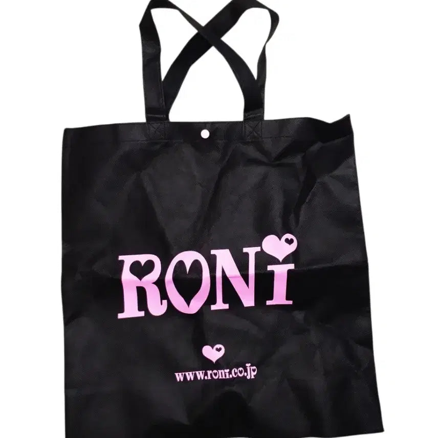 [BUNJANG] RONI Vintage Black Tote Handbag Shoulder Bag / 빈티지 RONI 로니 블랙 토트백 핸드백 숄더백