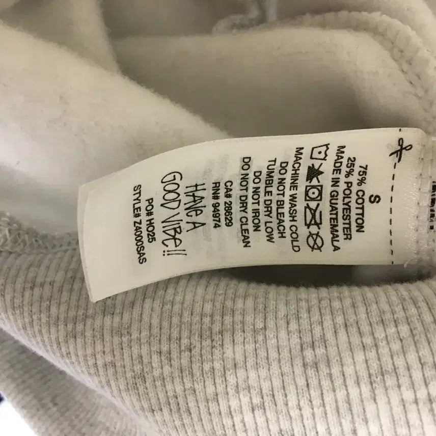 [BUNJANG] Stussy Melange Fleece Hoodie / 스투시 기모 멜란지 후드티