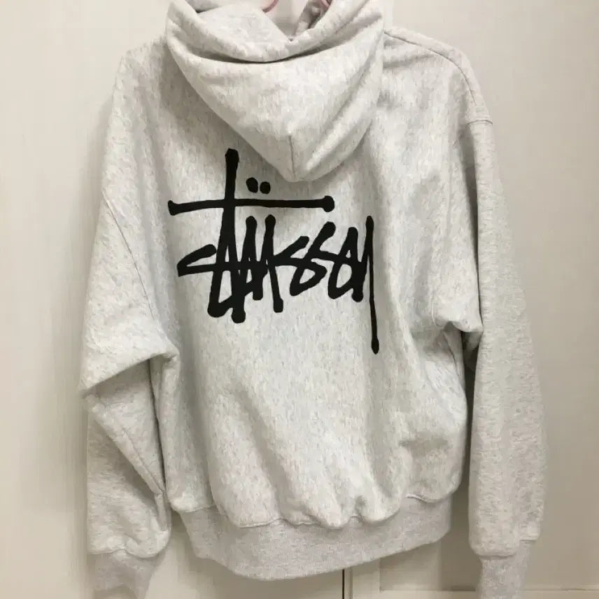 [BUNJANG] Stussy Melange Fleece Hoodie / 스투시 기모 멜란지 후드티