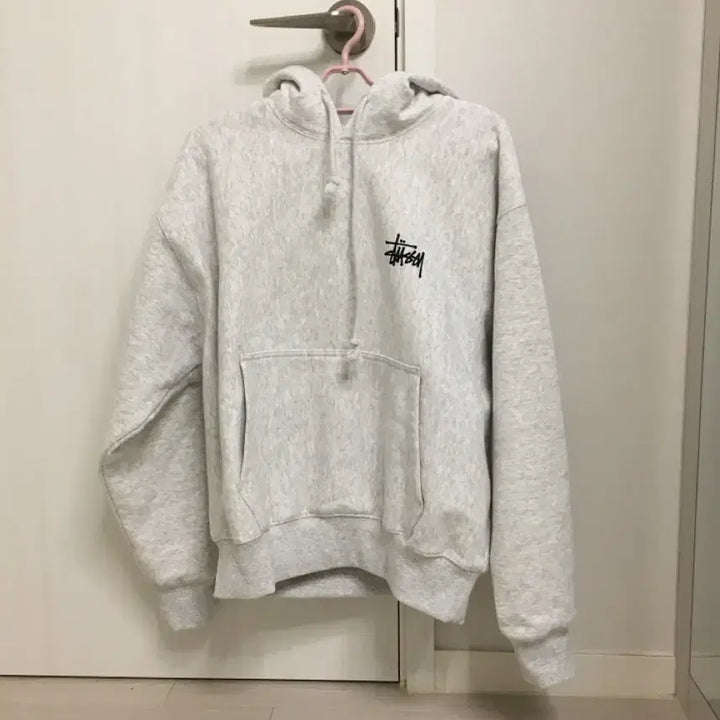 [BUNJANG] Stussy Melange Fleece Hoodie / 스투시 기모 멜란지 후드티