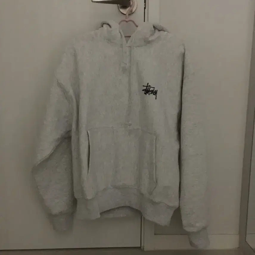 [BUNJANG] Stussy Melange Fleece Hoodie / 스투시 기모 멜란지 후드티