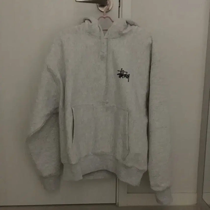 [BUNJANG] Stussy Melange Fleece Hoodie / 스투시 기모 멜란지 후드티
