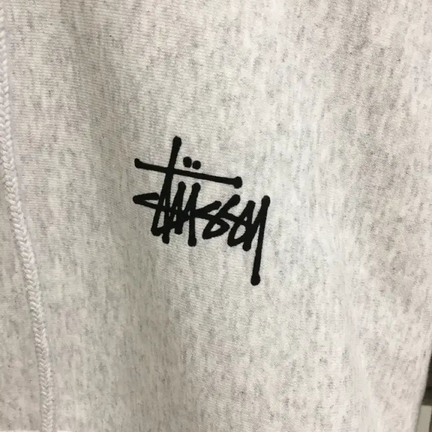 [BUNJANG] Stussy Melange Fleece Hoodie / 스투시 기모 멜란지 후드티