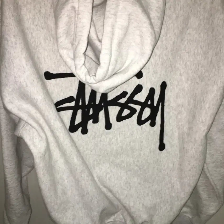 [BUNJANG] Stussy Melange Fleece Hoodie / 스투시 기모 멜란지 후드티