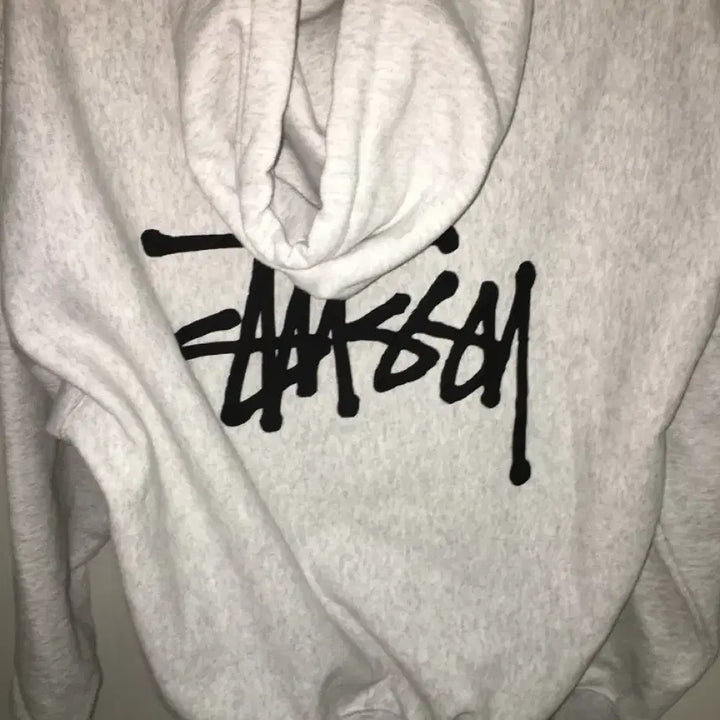 [BUNJANG] Stussy Melange Fleece Hoodie / 스투시 기모 멜란지 후드티