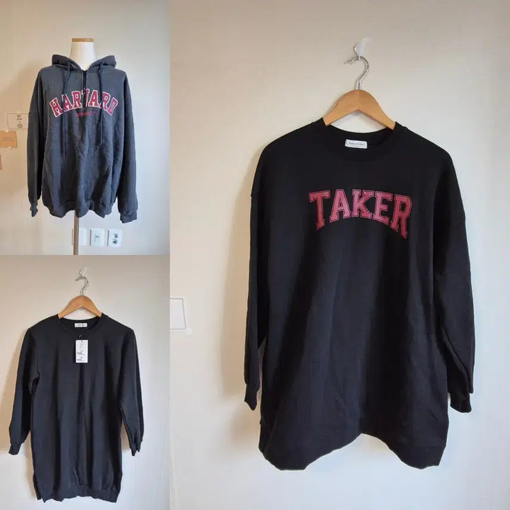 [BUNJANG] Unbranded Hoodie Sweatshirt Bundle Set / 기모 후드티 맨투맨 3개 일괄 새상품