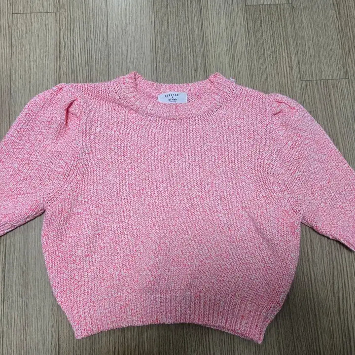 [BUNJANG] J.Style Pink Short Sleeve Knit Top / 제이스타일 핑크 반팔 니트