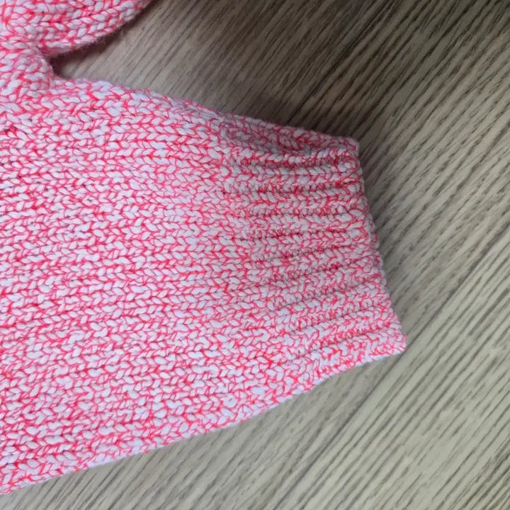 [BUNJANG] J.Style Pink Short Sleeve Knit Top / 제이스타일 핑크 반팔 니트