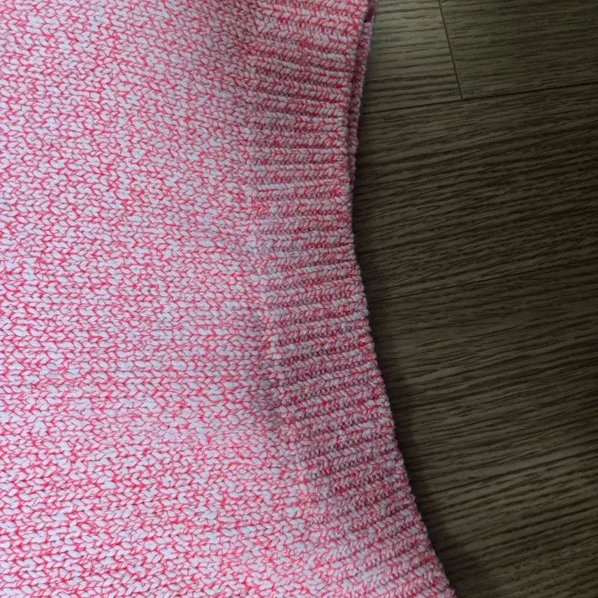 [BUNJANG] J.Style Pink Short Sleeve Knit Top / 제이스타일 핑크 반팔 니트