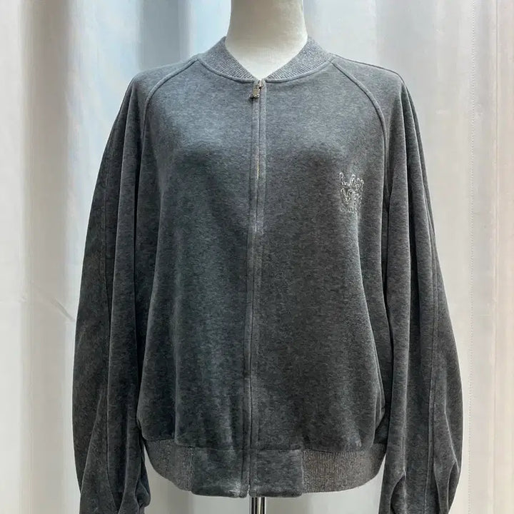 [BUNJANG] LANVIN COLLECTION Velvet Zip-Up Jumper / 한섬 랑방컬렉션 LANVIN COLLECTION 벨벳 집업 점퍼 82 (