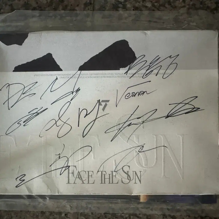 [BUNJANG] SEVENTEEN Face the Sun Signed Album / 비매 세븐틴 face the sun 페더썬 핫 친필 싸인 사인 앨범