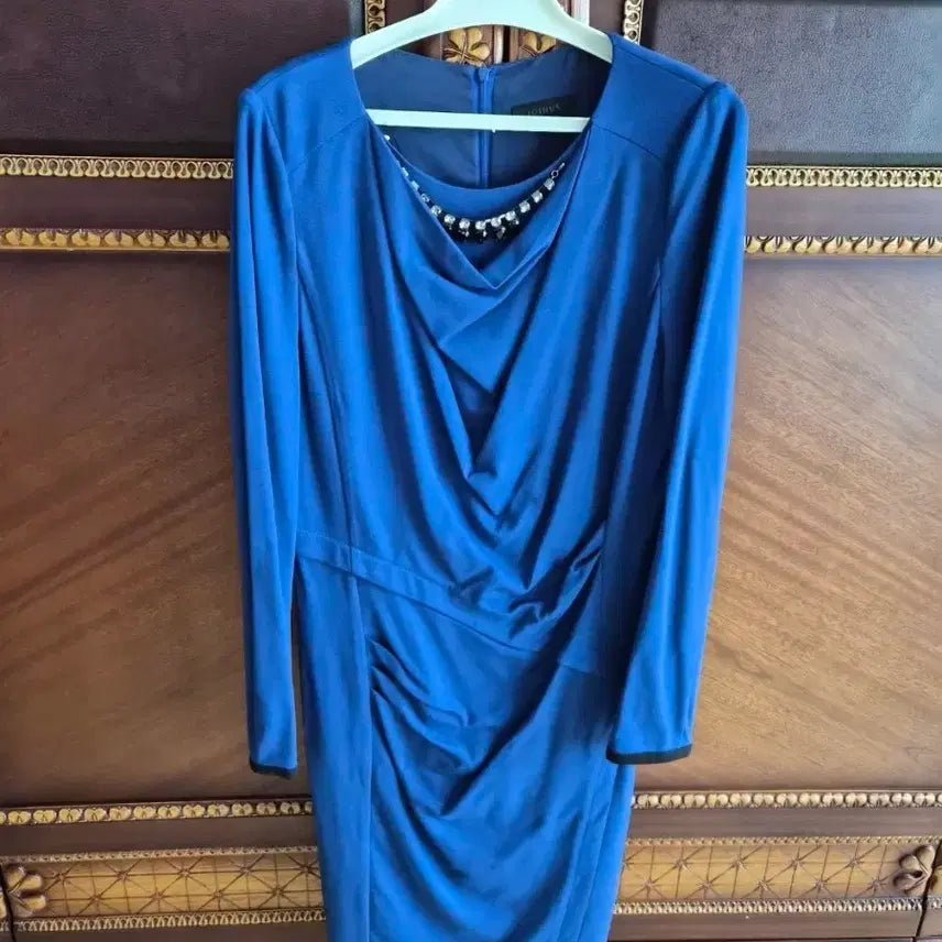 [BUNJANG] Joinus Blue Midi Dress / 조이너스 블루 원피스