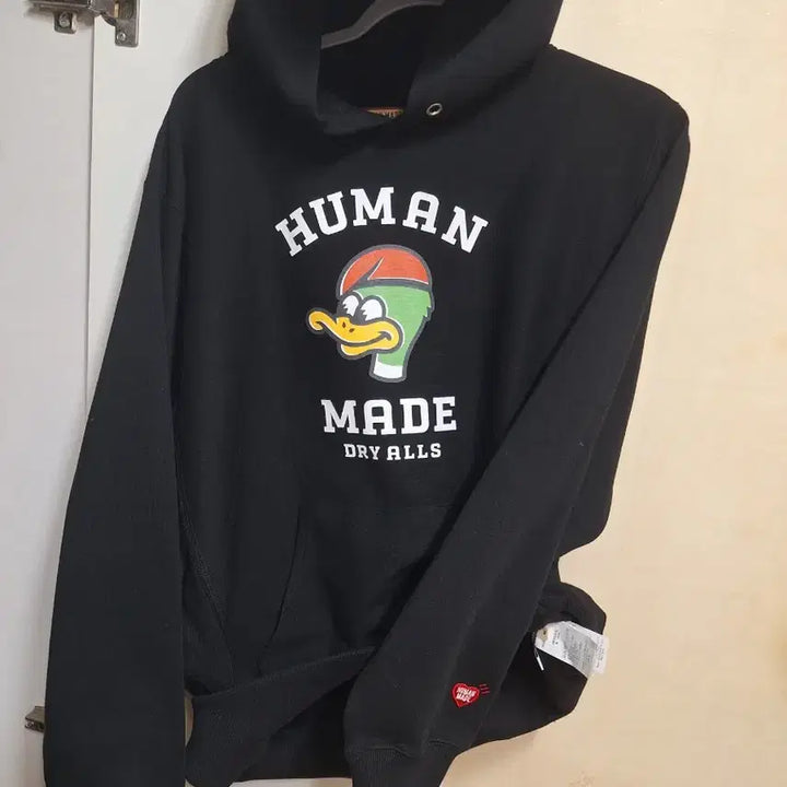 [BUNJANG] Human Made Duck Print Black Hoodie / 휴먼메이드 덕 블랙 후드티 XL 새상품 급 무배