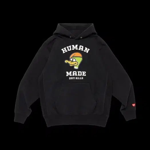 [BUNJANG] Human Made Duck Print Black Hoodie / 휴먼메이드 덕 블랙 후드티 XL 새상품 급 무배