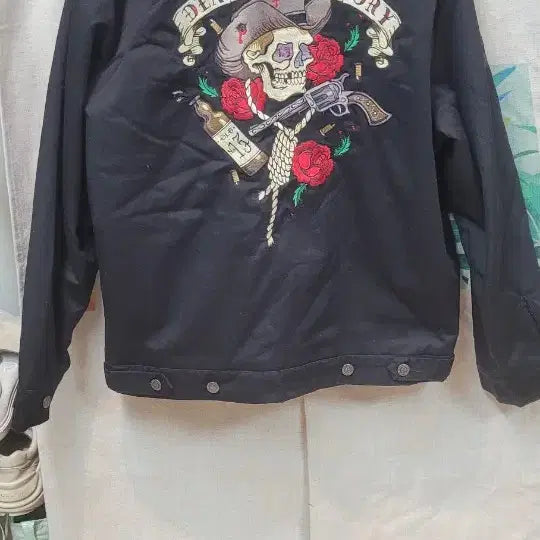 [BUNJANG] Lucky 13 Death Glory Black Jacket / 럭키 13 USA 블랙 자켓 Death Glory