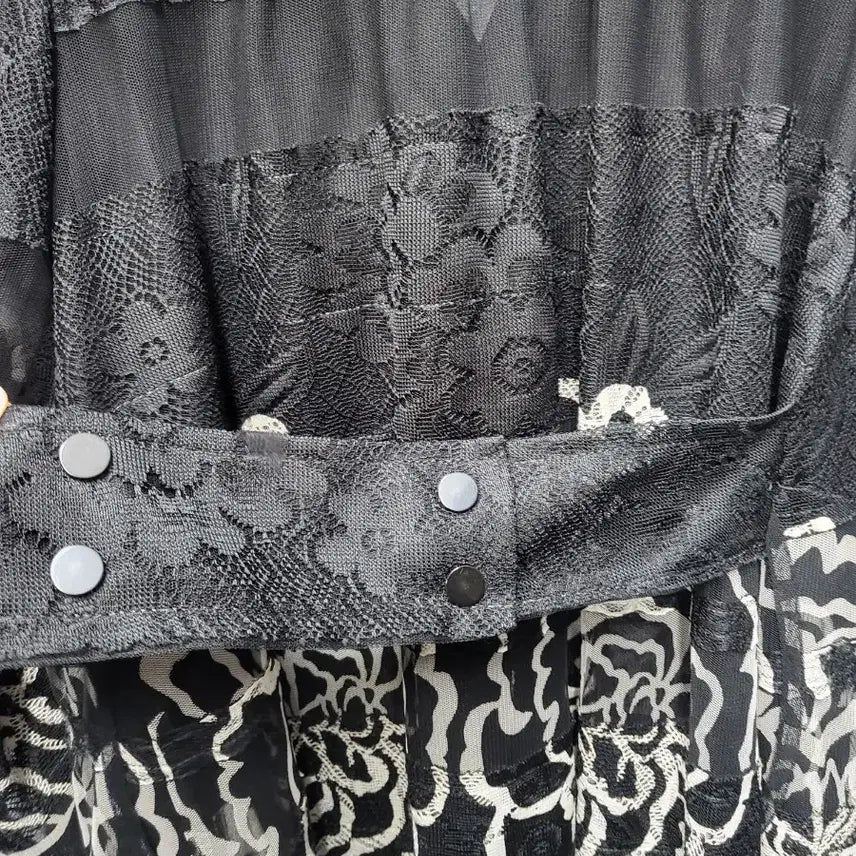 [BUNJANG] F.Jein Black Lace Flower Jacket / F.Jein 블랙 레이스 플라워 자켓