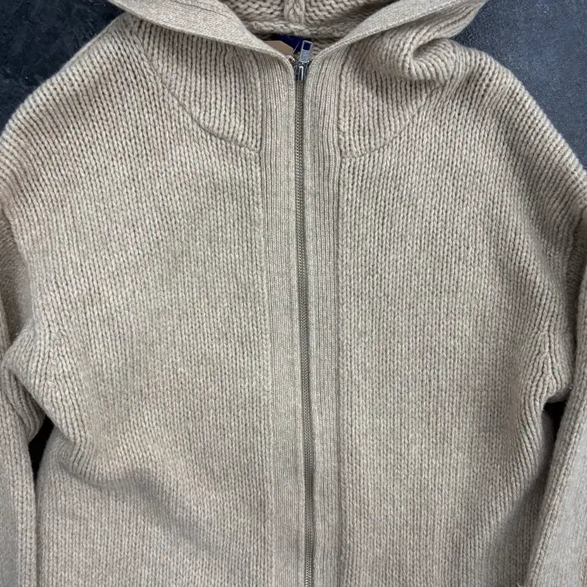 [BUNJANG] Beams Two-Way Wool Knit Hooded Zip-up / (95)빔즈투웨이양모니트후드집업