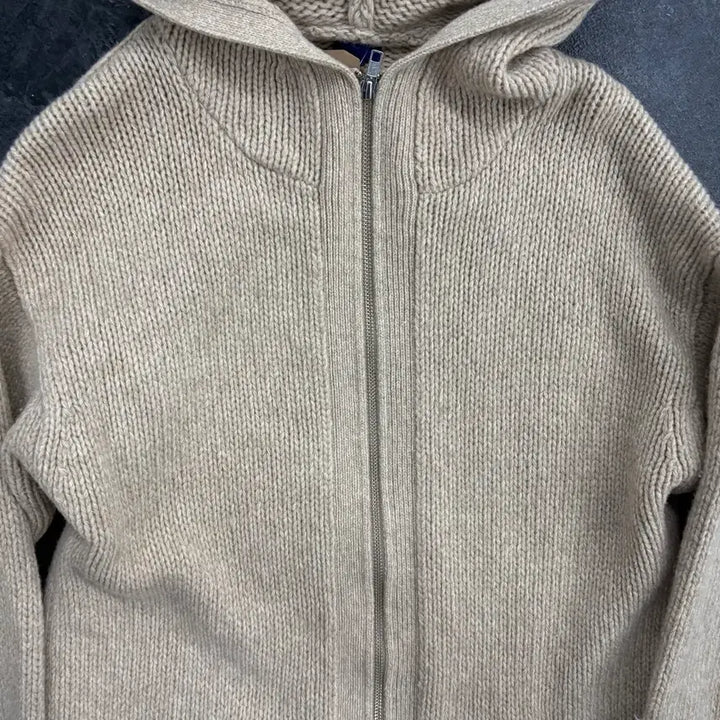 [BUNJANG] Beams Two-Way Wool Knit Hooded Zip-up / (95)빔즈투웨이양모니트후드집업