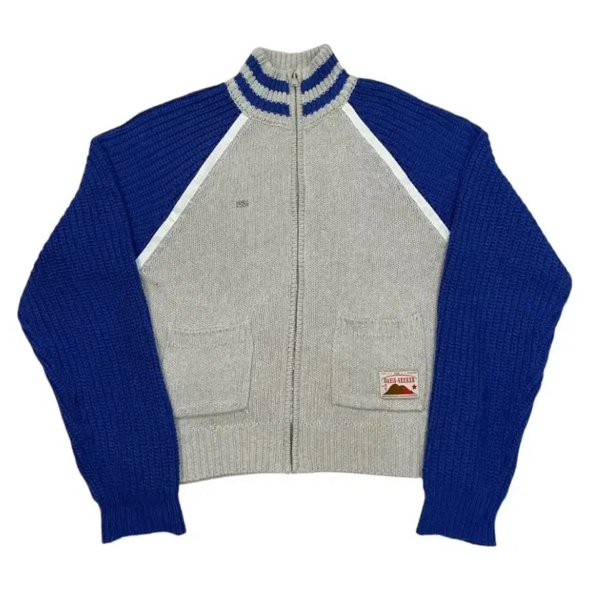 [SOLD OUT] Kjun 니트 가디건 블루 배색 m