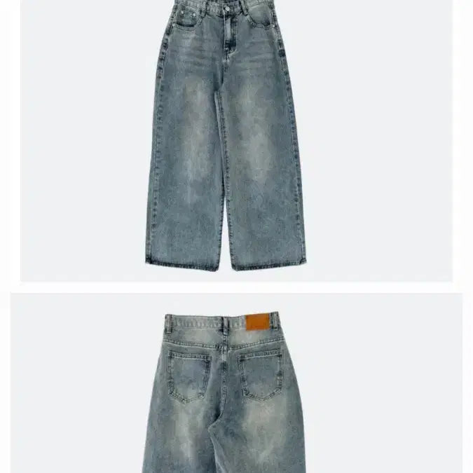 [BUNJANG] Wide Denim Pants Bundle Set / [새상품-2벌] 와이드 데님팬츠 xl(30~32) 숏기장 빅사이즈 판매