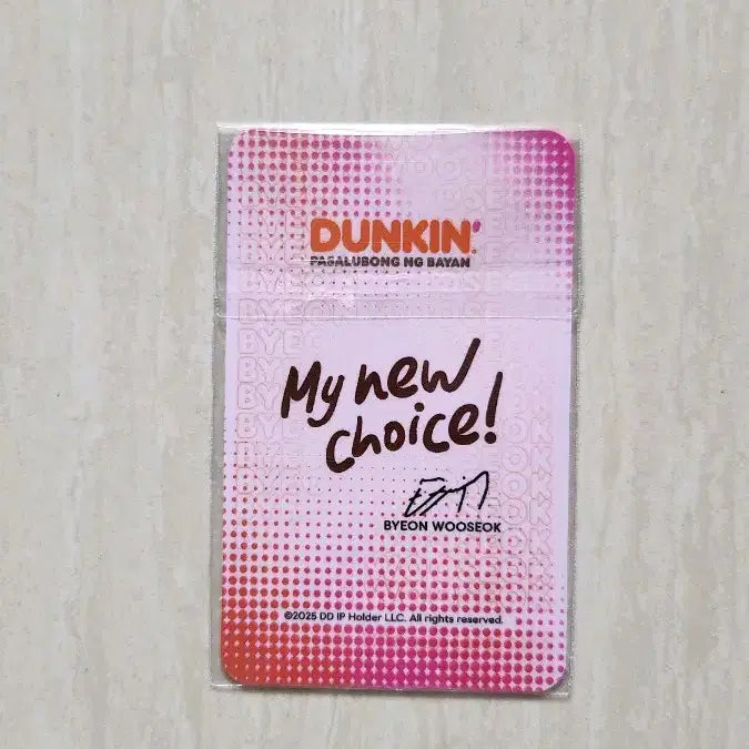 [BUNJANG] Byun Woo Seok Dunkin 3rd Photocard (Sealed) / 변우석 (미개봉)던킨3차포토카드