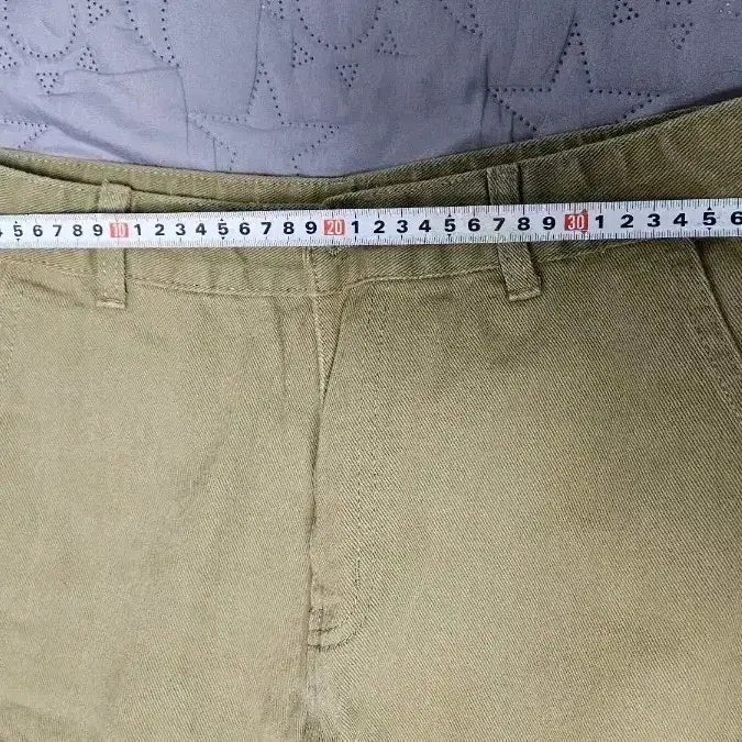 [BUNJANG] Khaki Cotton Long Pants / 새상품: 카키색 면 긴바지