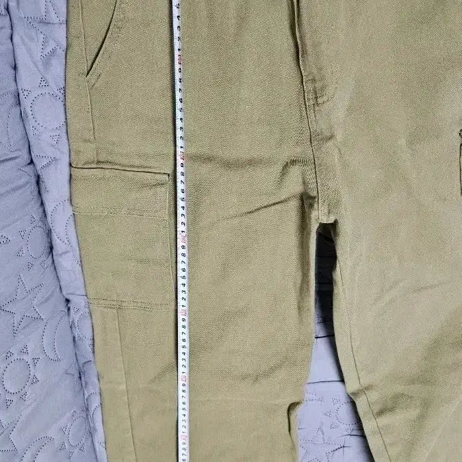 [BUNJANG] Khaki Cotton Long Pants / 새상품: 카키색 면 긴바지