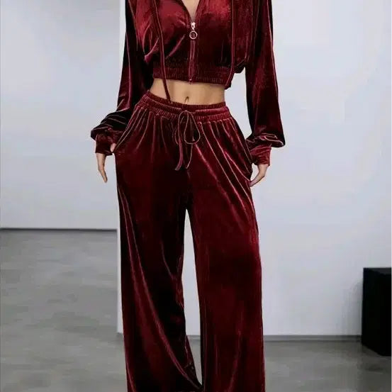 [BUNJANG] Unbranded Two-Piece Training Set Red / 트레이닝 투피스 세트 s 66 레드