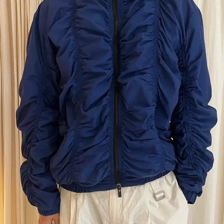 [BUNJANG] Esc Studio Shirring Blouson Jacket / Esc 스튜디오 셔링 블루종 (os)