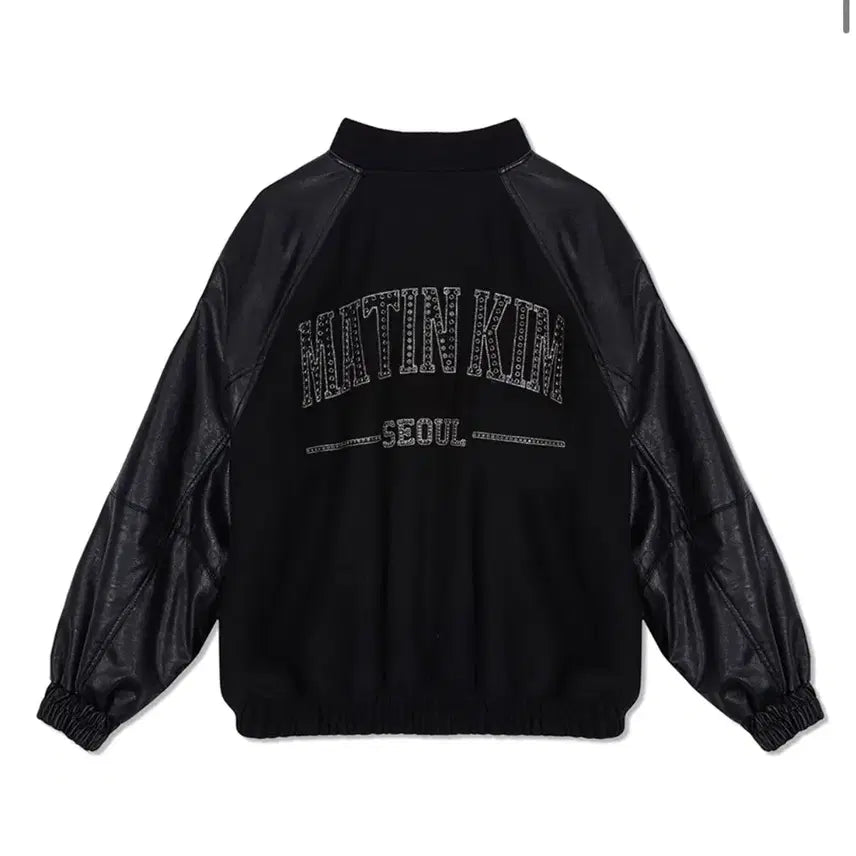 [BUNJANG] Matinkim Studded Point Faux Leather Jumper / 마뗑킴 스터드 포인트 폭스 레더 점퍼