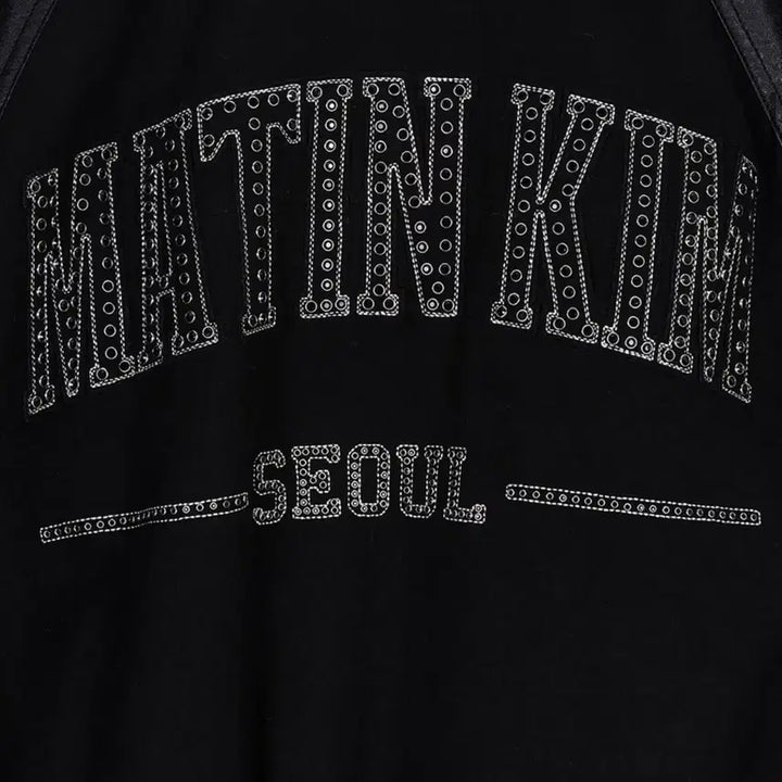 [BUNJANG] Matinkim Studded Point Faux Leather Jumper / 마뗑킴 스터드 포인트 폭스 레더 점퍼