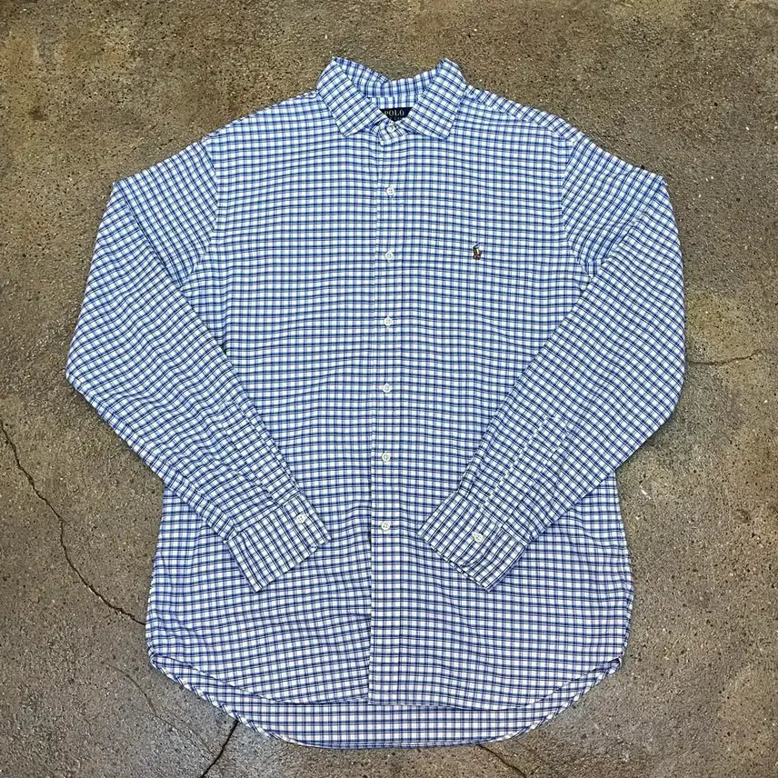 [BUNJANG] Polo Ralph Lauren Vintage Checkered Shirt / 미국 빈티지 폴로 랄프로렌 체크셔츠 남방